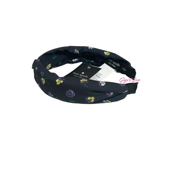 Kate Spade Pansy Toss Twisted Floral Headband New